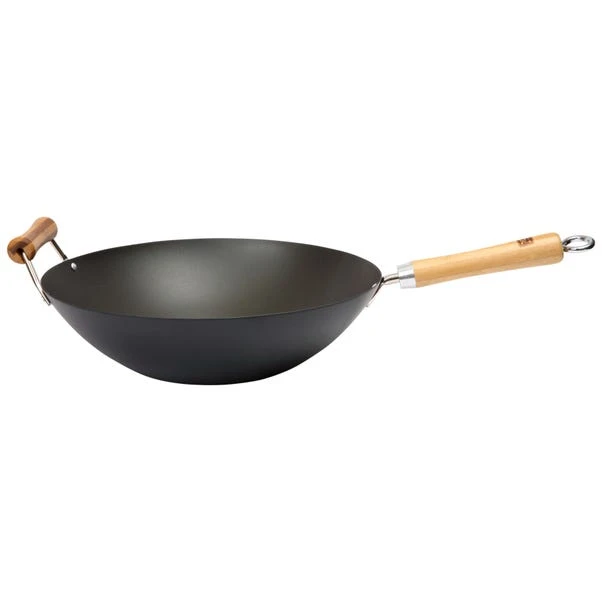 School Of Wok 36cm Pre Seasoned Carbon Steel Wok 4 School Of Wok 36cm Pre Seasoned Carbon Steel Wok - Image 2