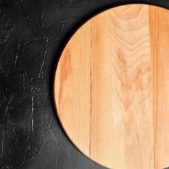 School Of Wok Beech Round Chopping Block Board