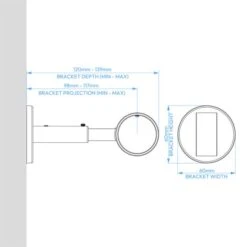Atlanta Acrylic Curtain Pole With Rings -Home Furnishing Store 30965354 alt07