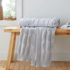 Chunky Marl Knit Throw 130cm X 170cm 29 Chunky Marl Knit Throw 130cm X 170cm -Home Furnishing Store 30966073