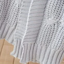 Chunky Marl Knit Throw 130cm X 170cm 32 Chunky Marl Knit Throw 130cm X 170cm -Home Furnishing Store 30966073 alt04