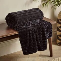 Cosy Ribbed Throw 130cm X 170cm 40 Cosy Ribbed Throw 130cm X 170cm -Home Furnishing Store 30966077