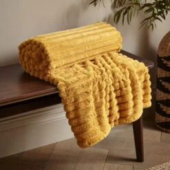 Cosy Ribbed Throw 130cm X 170cm 34 Cosy Ribbed Throw 130cm X 170cm -Home Furnishing Store 30966082