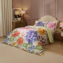Riviera Idalia Floral 100% Cotton Duvet Cover And Pillowcase Set 27 Riviera Idalia Floral 100% Cotton Duvet Cover And Pillowcase Set -Home Furnishing Store 30972734