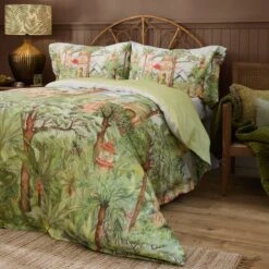 Riviera Eden Ruins 100% Cotton Duvet Cover And Pillowcase Set -Home Furnishing Store 30972764