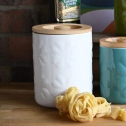 Navigate Carnaby Embossed Ceramic Kitchen Canister -Home Furnishing Store 30973209