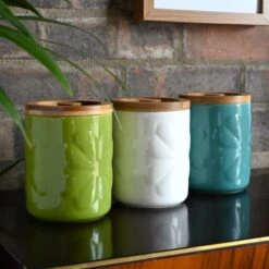 Navigate Carnaby Embossed Ceramic Kitchen Canister -Home Furnishing Store 30973214