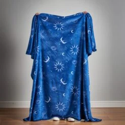 Sassy B Astrology Navy Fleece Throw 200cm X 240cm -Home Furnishing Store 30976443 alt01