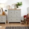 Return - Lancaster 4 Drawer Chest, Grey