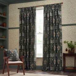 Morris & Co. Snakeshead Jacquard Pencil Pleat Curtains 39 Morris & Co. Snakeshead Jacquard Pencil Pleat Curtains -Home Furnishing Store 30982452 alt01