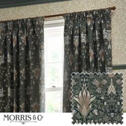 Morris & Co. Snakeshead Jacquard Pencil Pleat Curtains 41 Morris & Co. Snakeshead Jacquard Pencil Pleat Curtains -Home Furnishing Store 30982452 alt07
