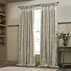 Morris & Co. Acorn Multi Jacquard Pencil Pleat Curtains -Home Furnishing Store 30982467