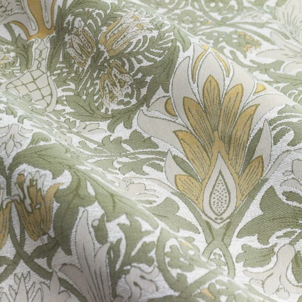 Morris & Co. Snakeshead Jacquard Pencil Pleat Curtains 4 Morris & Co. Snakeshead Jacquard Pencil Pleat Curtains - Image 2