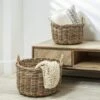 Set Of 2 Kubu Rattan Log Baskets -Home Furnishing Store 30983100