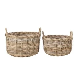 Set Of 2 Kubu Rattan Log Baskets -Home Furnishing Store 30983100 alt03