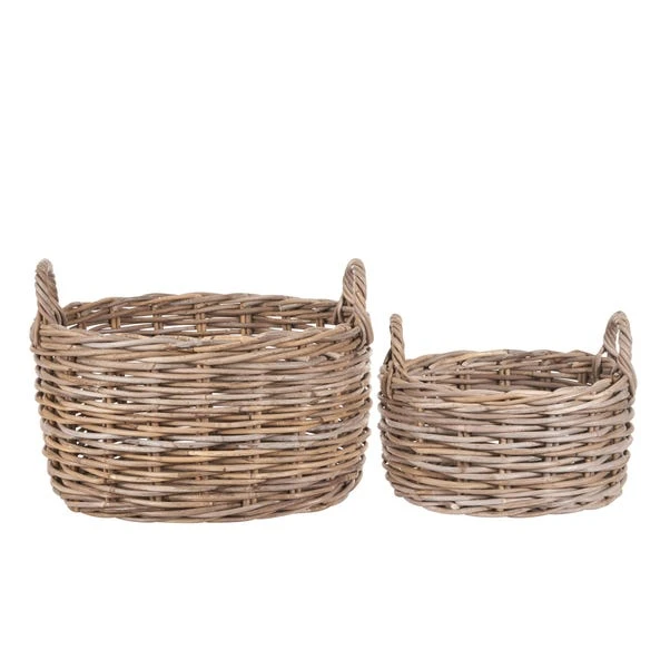 Set Of 2 Kubu Oval Storage Baskets 6 Set Of 2 Kubu Oval Storage Baskets - Image 4