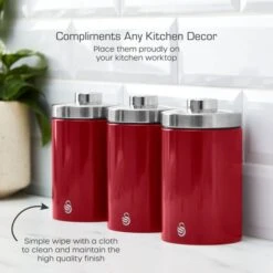 Set Of 3 Swan Townhouse Kitchen Canisters -Home Furnishing Store 30987615 alt04