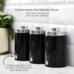 Set Of 3 Swan Townhouse Kitchen Canisters -Home Furnishing Store 30987631 alt04