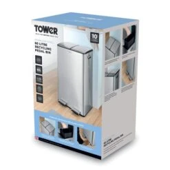 Tower 60L Recycling Pedal Bin -Home Furnishing Store 30990041 alt07