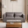 Modular Arne Grey Faux Leather 2 Seater Sofa -Home Furnishing Store 60197695