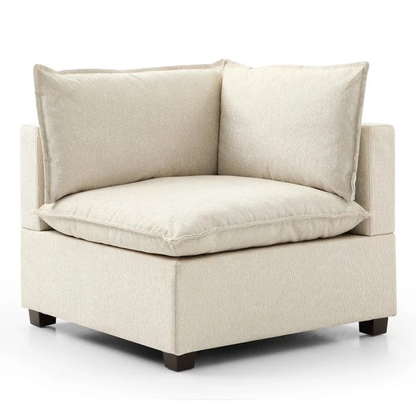 Moda 3 Seater Modular Sofa With Chaise, Natural Boucle 5 Moda 3 Seater Modular Sofa With Chaise, Natural Boucle - Image 3
